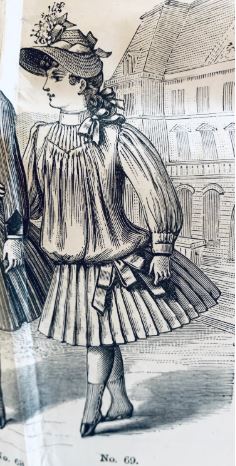1880s ORIGINAL Antique Dress Pattern Mourning Dresses & Jacket Sewing Pattern