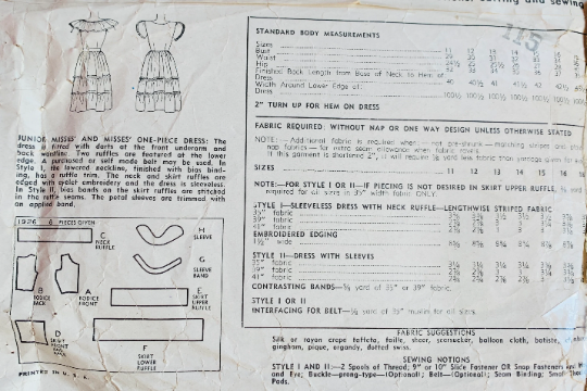 40s Womens Summer Peasant Dress Sleeveless Tiered Skirt Dresses Petite Easy Sewing Pattern Simplicity 1926 B29