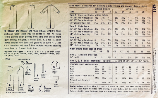 50s Sleeveless Straight Sheath Straight Dress w/ Pockets EASY Vintage Sewing Pattern Simplicity 2341 B33