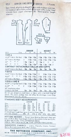 60s A Line Dress w/ Sleeve Variations Collarless Detachable Roll Collar Dresses Petite Vintage Sewing Pattern Butterick 3213 B32