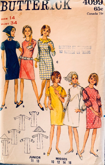 60s Classic Shift A Line Dress w/ Sleeve & Ruffle Options Vintage Sewi Vintage Fashion Library 60s Classic Shift A Line Dress w/ Sleeve & Ruffle Options Vintage Sewi Vintage Fashion Library