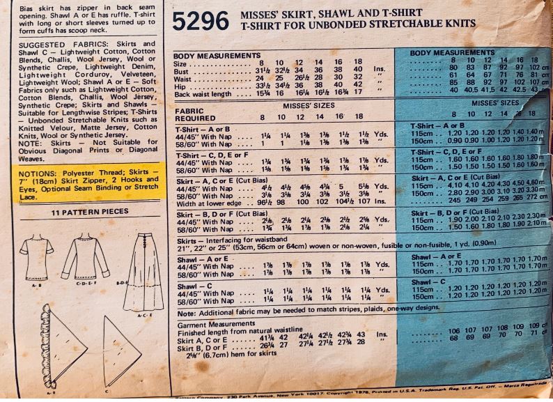 70s Maxi or Knee Length A Line Bias Cut Skirt Easy Plus Size Vintage Sewing Pattern McCalls 5296 B31