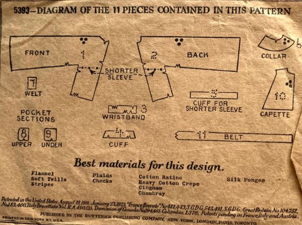1920s Junior Girls Drop Waist Dress w/ Capette Cap Sleeves Square Collar Vintage Sewing Pattern 5393 Bust 29