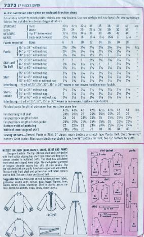 70s Womens Suit Pleat Front Skirt Jacket Wide Leg High Waist Pants Plus Size Vintage Sewing Pattern Simplicity 7373 B38