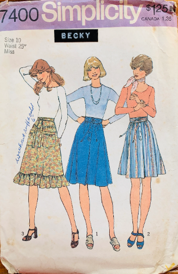 70s skirt pattern hotsell