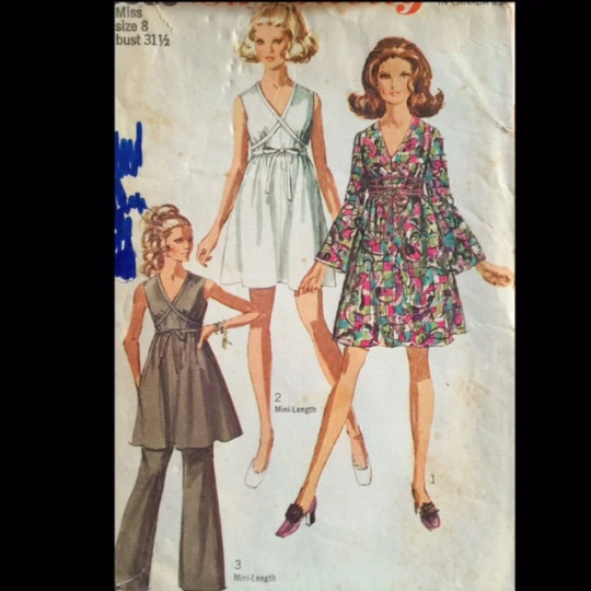 60s Goddess Gogo Mini Dress w/ Matching Pants Sleeveless or Bell Sleev Vintage Fashion Library 60s Goddess Gogo Mini Dress w/ Matching Pants Sleeveless or Bell Sleev Vintage Fashion Library