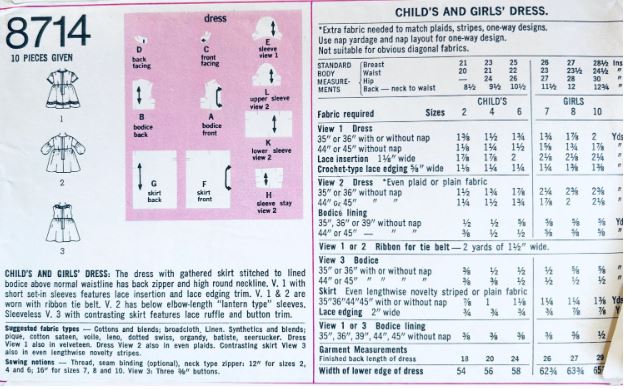 Girls Summer Sleeveless Dress Long Sleeve Juliet Sleeve Dresses Toddler Vintage Sewing Pattern Simplicity 8714 6