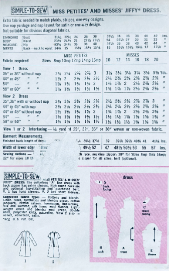 70s A Line Shift Dress Easy Plus Size Sewing Pattern Simplicity 9072 B42