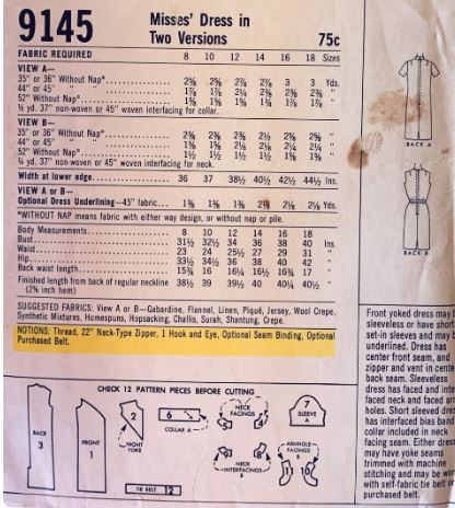 60s Sleeveless Shift Dress w/ Geometric Seams Cute Dresses Vintage Sewing Pattern McCalls 9145 34