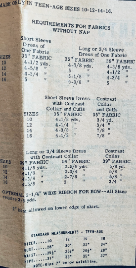 40s Pilgrim Collar Peplum Fit N Flare Dress Petite Sewing Pattern Mail Order 9406 B32
