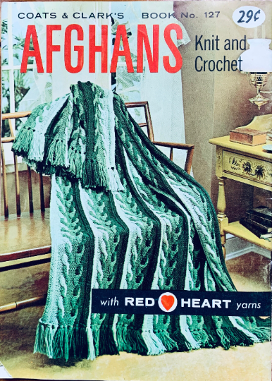Afghans Knitting & Crochet Patterns Vintage Styles Granny Square Striped Afghan Blanket Pattern Booklet