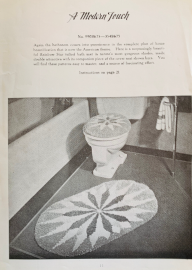 Candlewicking Crochet Tufting Home Decor Rug Patterns Rugmaking Vintage Booklet