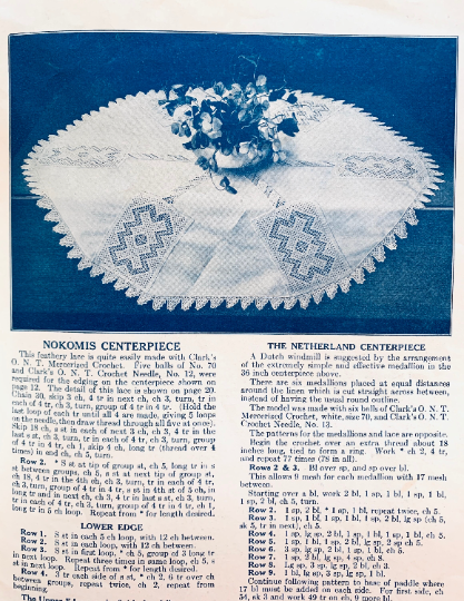 Edwardian Crochet Edgings Patterns for Baby Collars Veil Home Decor & More Pattern Booklet