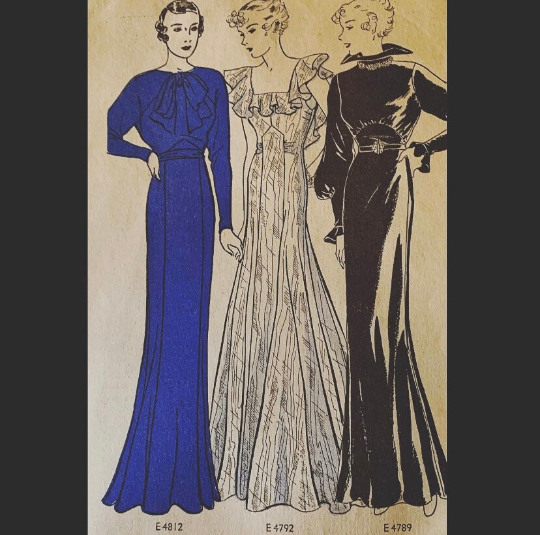30s Excella Patterns February 1935 Catalog 1930s Fashion Inspiration Costume Reference Art Deco Style Catalogue