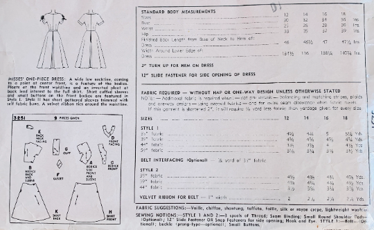 50s Fit N Flare Picnic Special Occasion Tea Party Dress Petite Sewing Pattern Simplicity 3251 B32