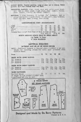 Vintage 30s Collarless Geometric Seam Zip Front Front Art Deco Thin Man Myrna Loy Day Dress Petite Vintage Sewing Pattern 1979 Dubarry B30