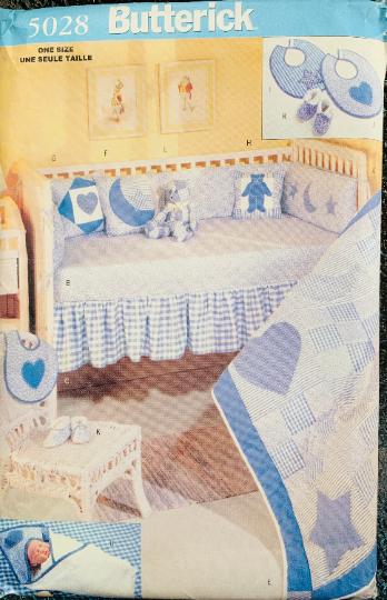 Sun & Moon Baby Quilt Pattern Nature Inspired Vintage Quilting Pattern Butterick 5028