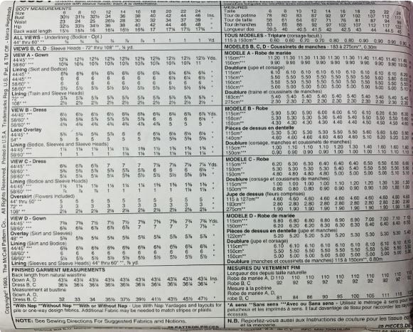 90 Scoop Neck Princess Ball Gown Drop Basque Waist w/ Train Bridesmaid Dresses Alicyn Exclusives Petite Wedding Dress Pattern McCalls 6334 12 14 16