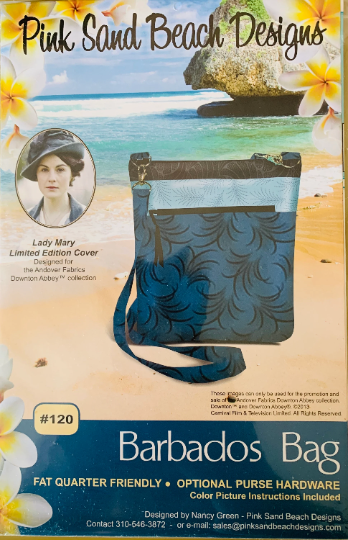 Downton Abbey Themed Shoulder Bag Purse Barbados Bag Pink Sand Beach Designs