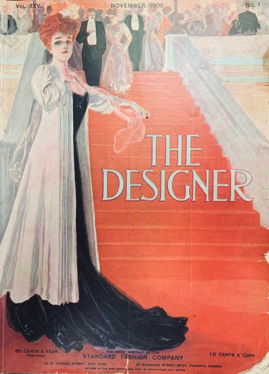 1900s Edwardian Fashion Magazine Standard Sewing Patterns Catalog The Designer November 1906
