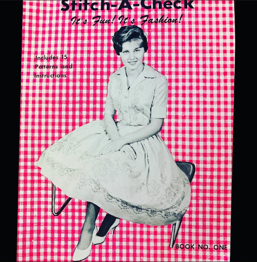 60s Gingham Chicken Scratch Vintage Embroidery Pattern Designs Digital File Downloadable PDF