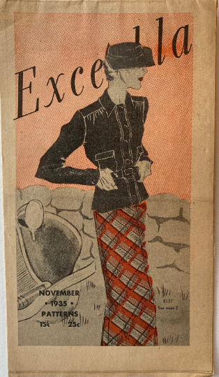 30s Excella Patterns Catalog November 1935 1930s Fashion Inspiration Costume Reference Art Deco Style Catalogue