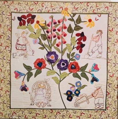 Freckles The Garden Club Flowers Floral Wall Hanging Quilt Pattern