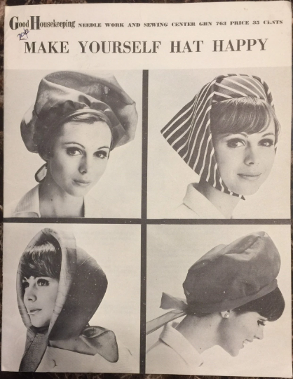 60s Bouffant Hat Hoods Scarf Millinery Hats Hatmaking Vintage Sewing Pattern Booklet 6 Different Hats