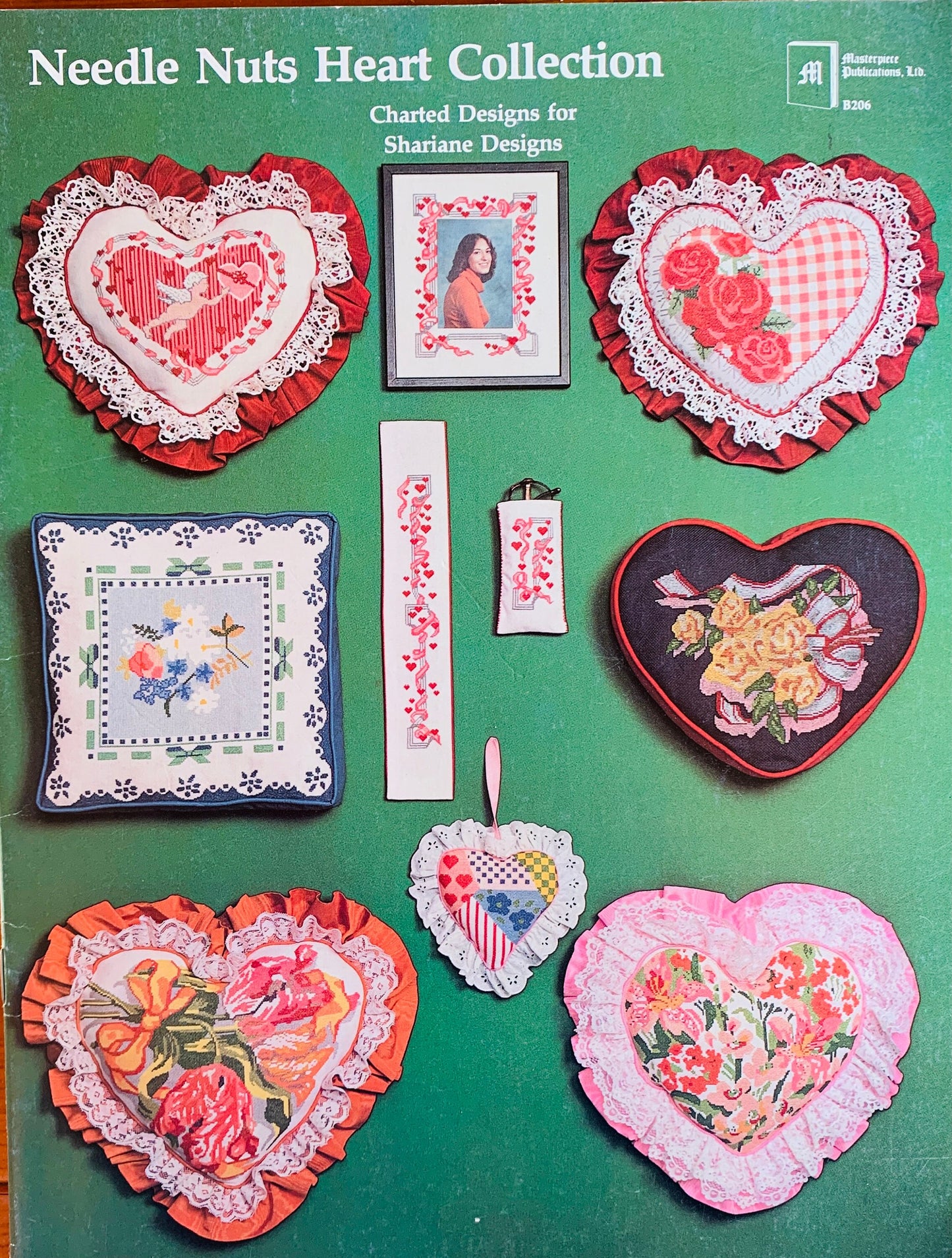 Heart Shaped Counted Cross Stitch Embroidery Patterns for Tiny Projects