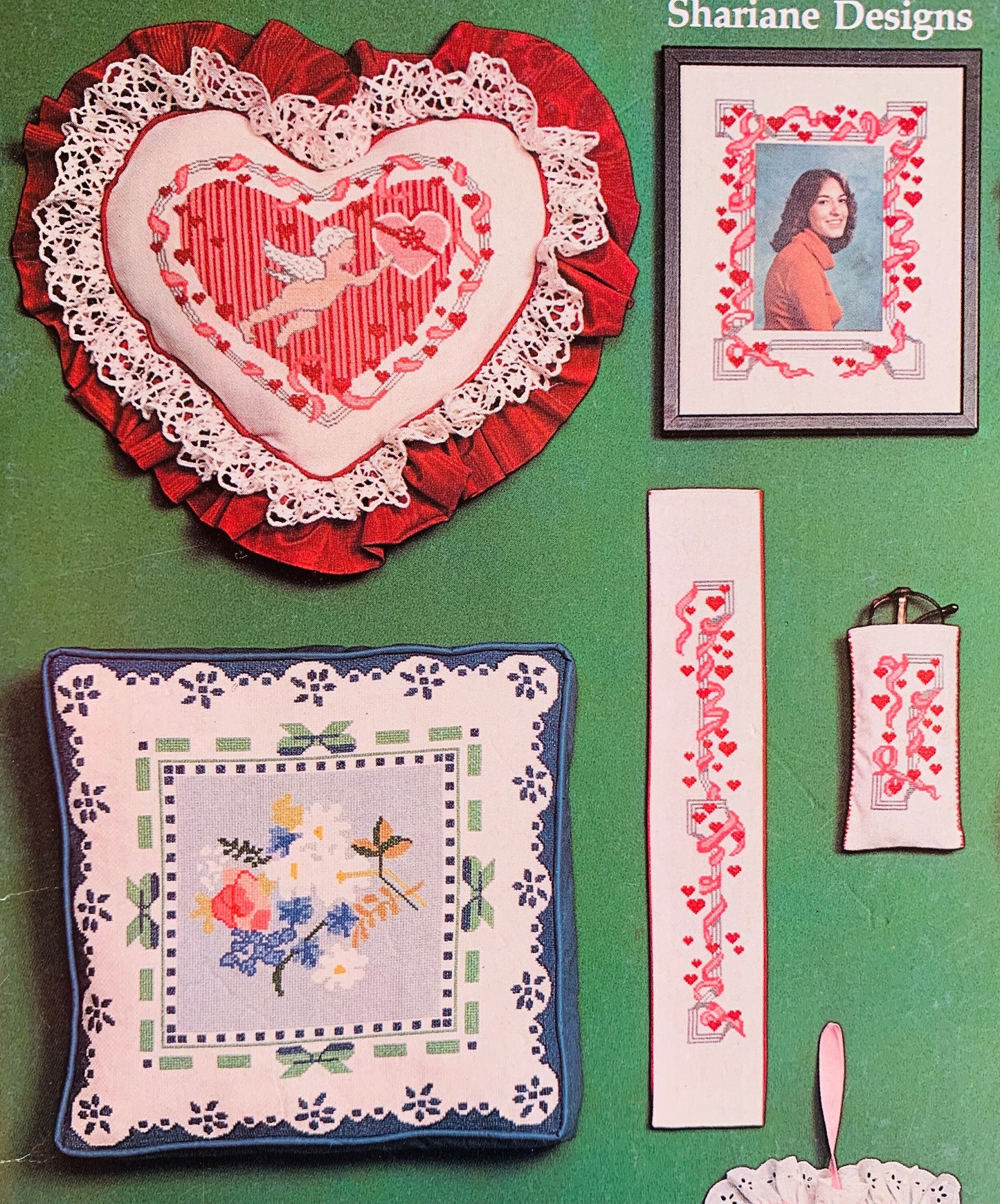 Heart Shaped Counted Cross Stitch Embroidery Patterns for Tiny Projects