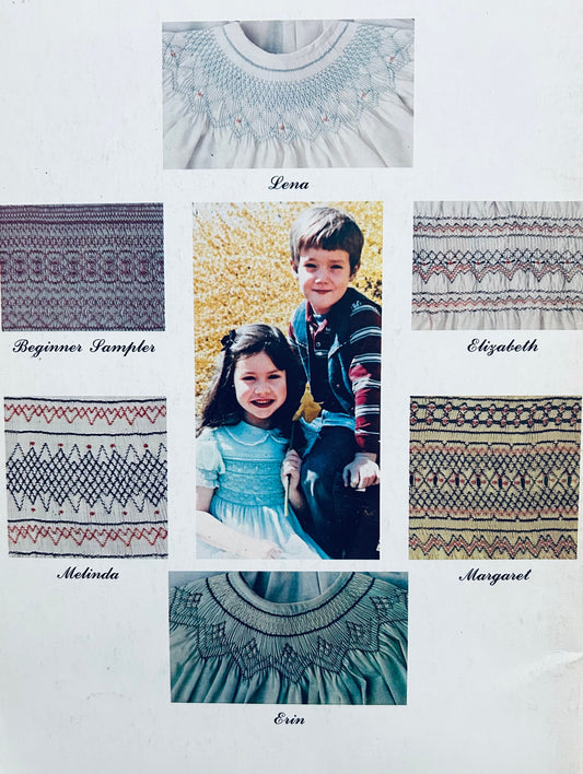 80s Guide to English Smocking Pattern Template Tutorial Booklet Vintage