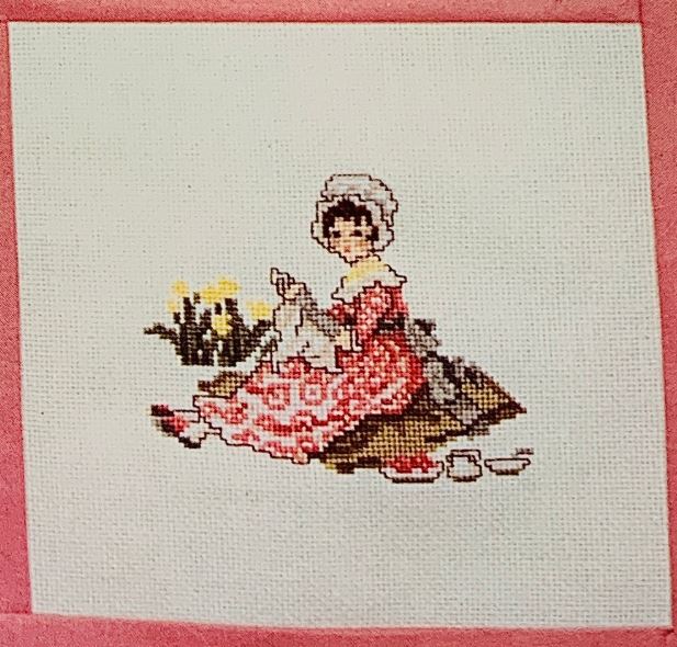 Kate Greenaway Counted Cross Stitch Nursery Rhyme Character Decor Embroidery Crossstitch Pattern Booklet