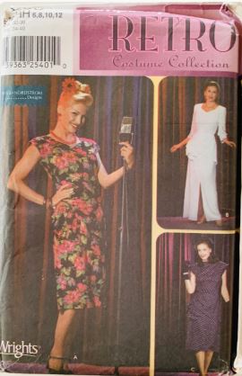40s Style Evening Gown Swing Dress Cap Sleeves Midi or Maxi Dresses Retro Costume Collection Vintage Sewing Pattern Simplicity 9969 XS