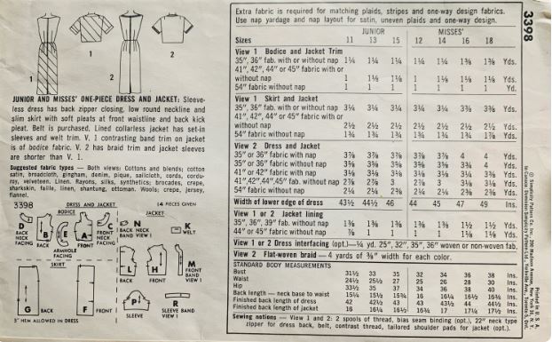 60s Sleeveless Dress w/ Boxy Jacket Womens Summer Dresses Women Suit Sheath Dress Vintage Sewing Pattern Simplicity  3398 B33
