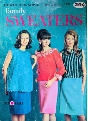 Vintage Knitting & Crochet Pattern Magazine Sweaters Men Women Children Maternity Patterns